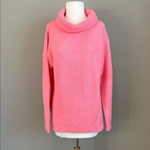 ⭐️⭐️PICK 5 / $20 Old Navy Hot Pink Oversized Cozy Turtleneck Sweater Medium